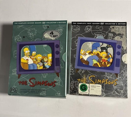 The Simpsons - Season 1 & 2 (DVD, 7-Disc) Region 4