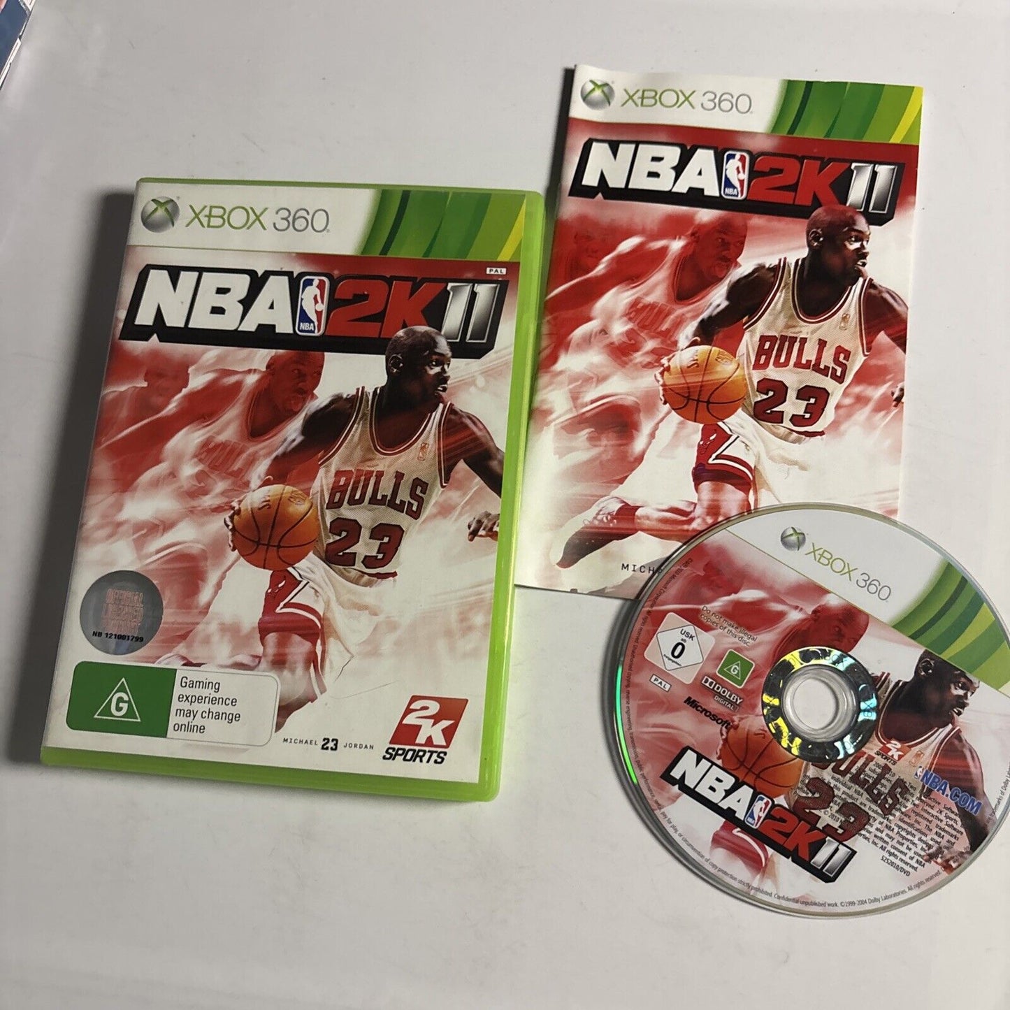 NBA 2K11 Microsoft Xbox 360 PAL Game Complete with Manual Michael Jordan
