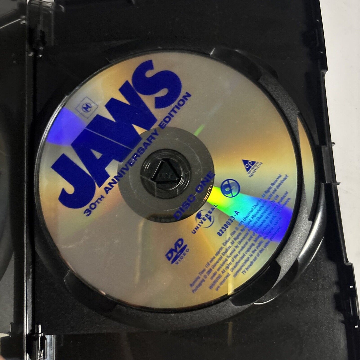 Jaws (30th Anniversary Edition, DVD, 1975) Roy Scheider, Region 4 &2