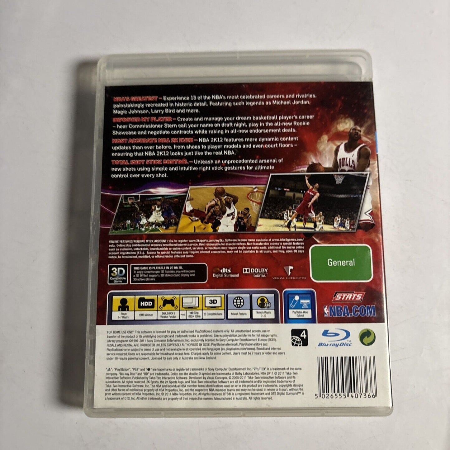 NBA 2K12 - Sony PlayStation 3 PS3 Game Michael Jordan