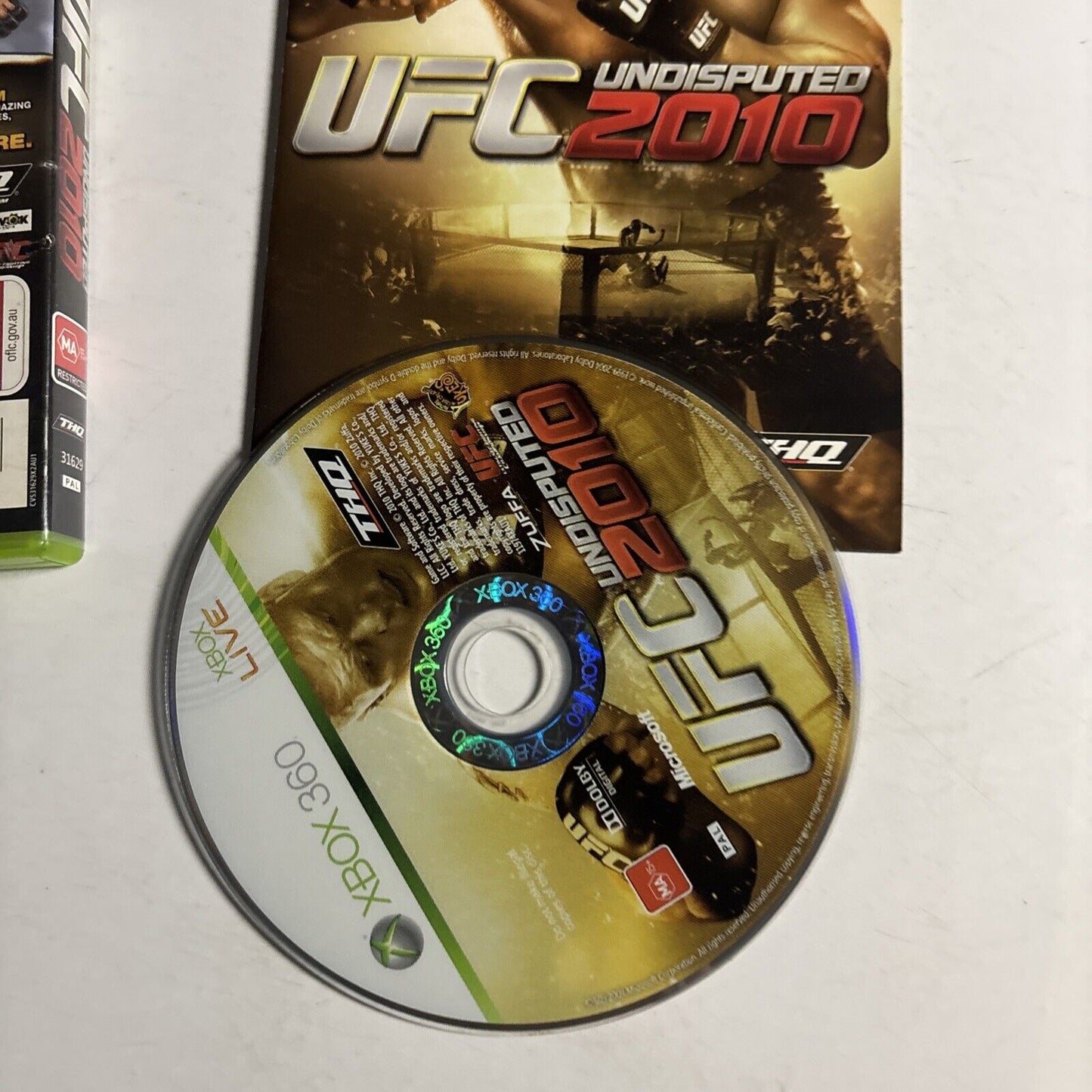 UFC Undisputed 2010 Microsoft Xbox 360 Game PAL Complete w manual