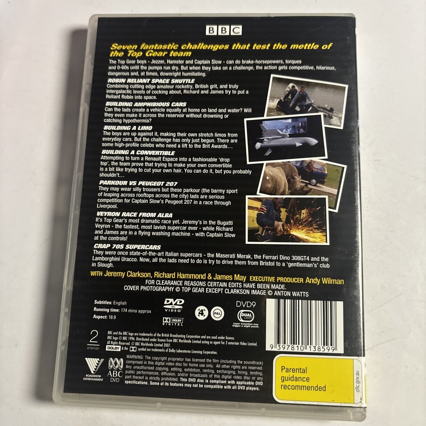 Top Gear - The Challenges (DVD, 2007) Richmond Hammond, Jeremy Clarkson Region 4