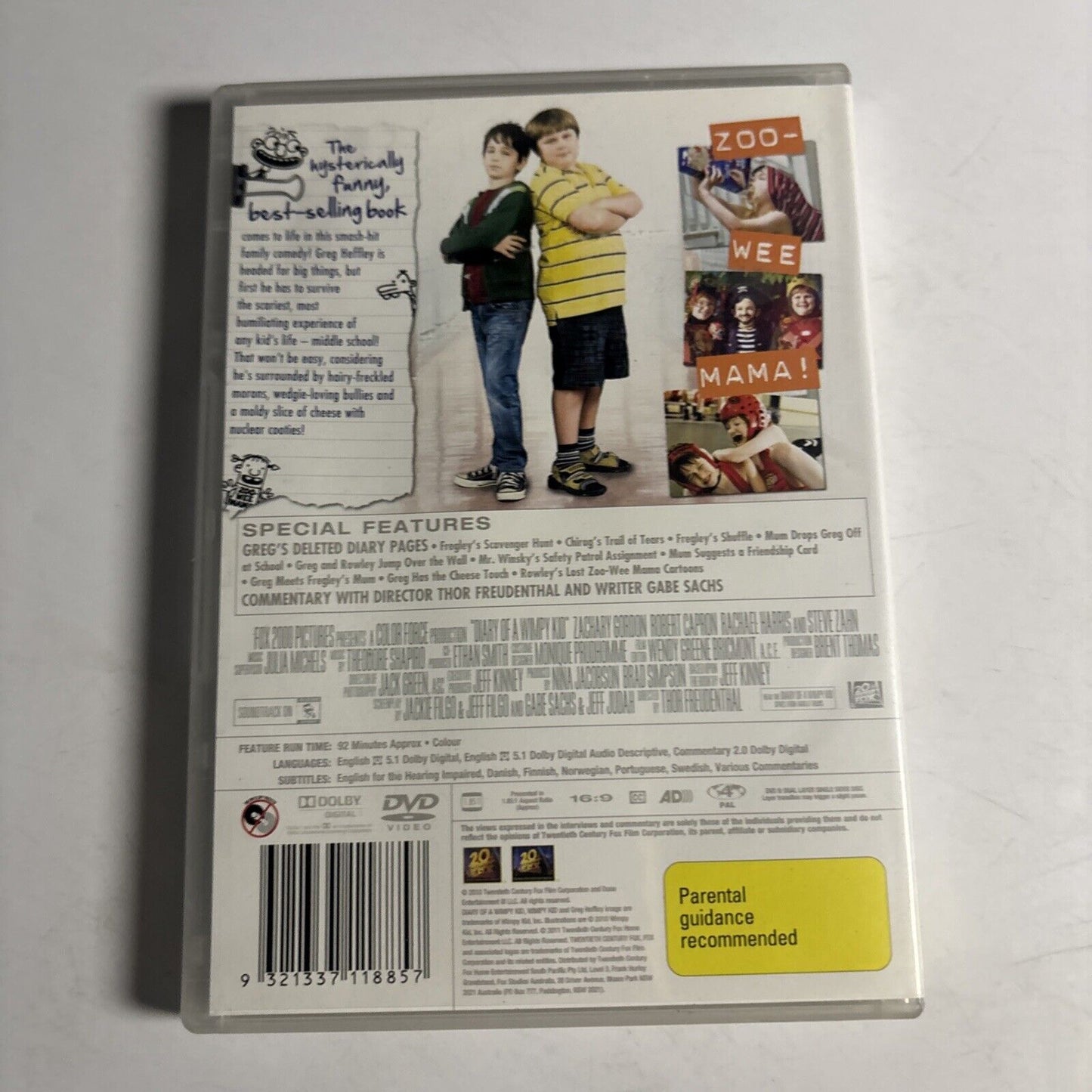 Diary of a Wimpy Kid (DVD, 2010) Region 4