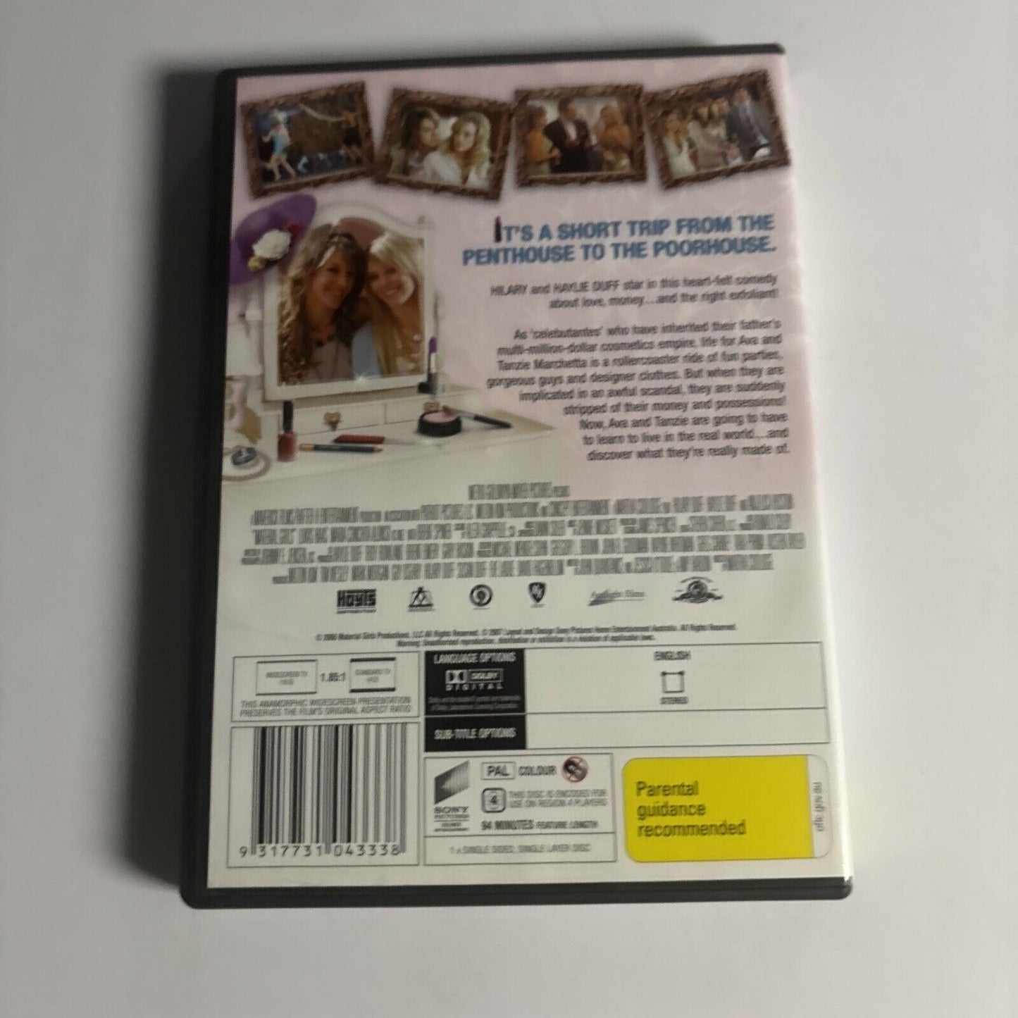 Material Girls (DVD, 2006) Hillary Duff, Haylie Duff Region 4