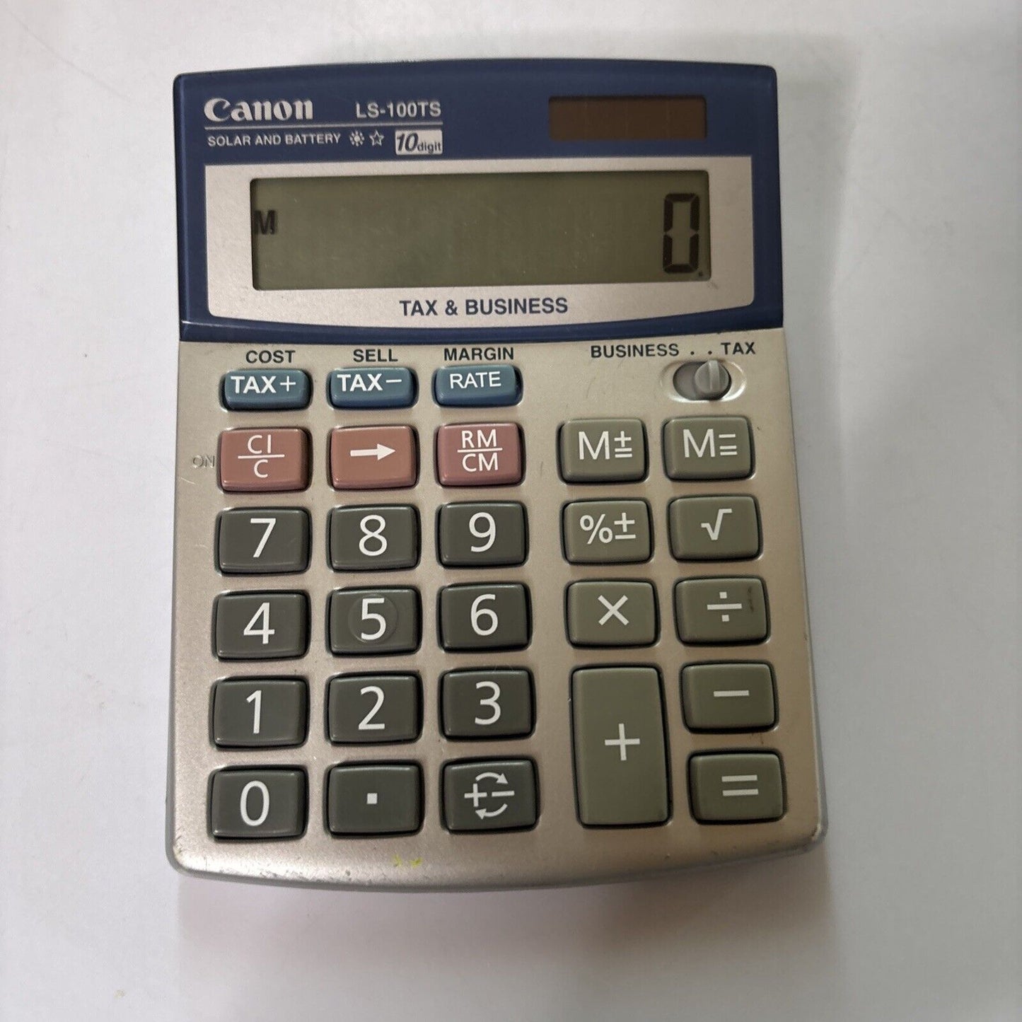 Canon LS-100TS Solar And Battery Tax & Business Calculator
