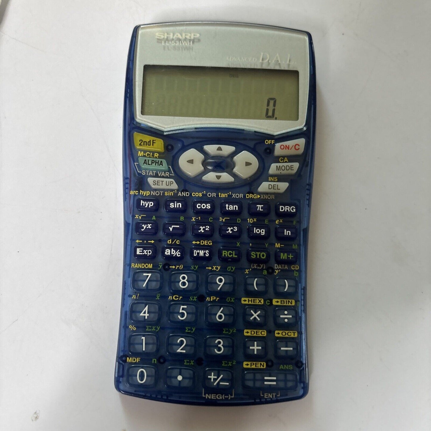 Sharp Scientific Calculator Advanced D.A.L EL-531WH