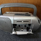 General Electric GE Portable Cassette Recorder Tape AM/FM Radio EA3-5818