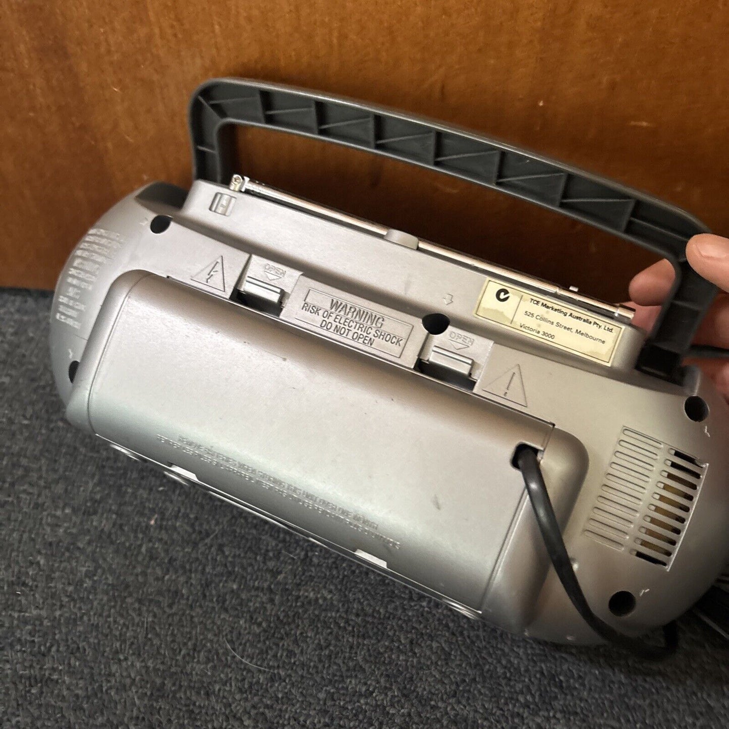 General Electric GE Portable Cassette Recorder Tape AM/FM Radio EA3-5818
