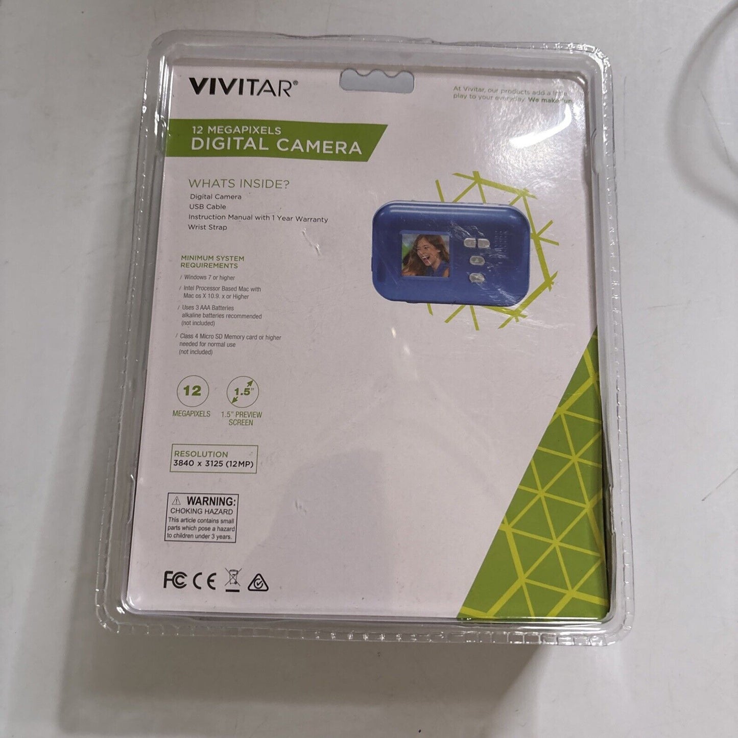 Vivitar VX054v2 Digital Camera 12.1MP Blue