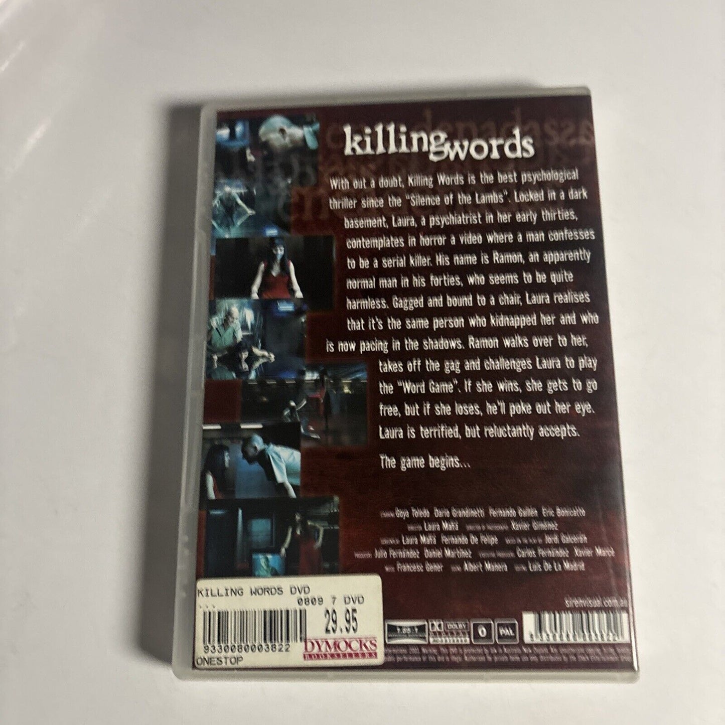 Killing Words (DVD, 2003) Dario Graninetti, Goya Toledo All Regions