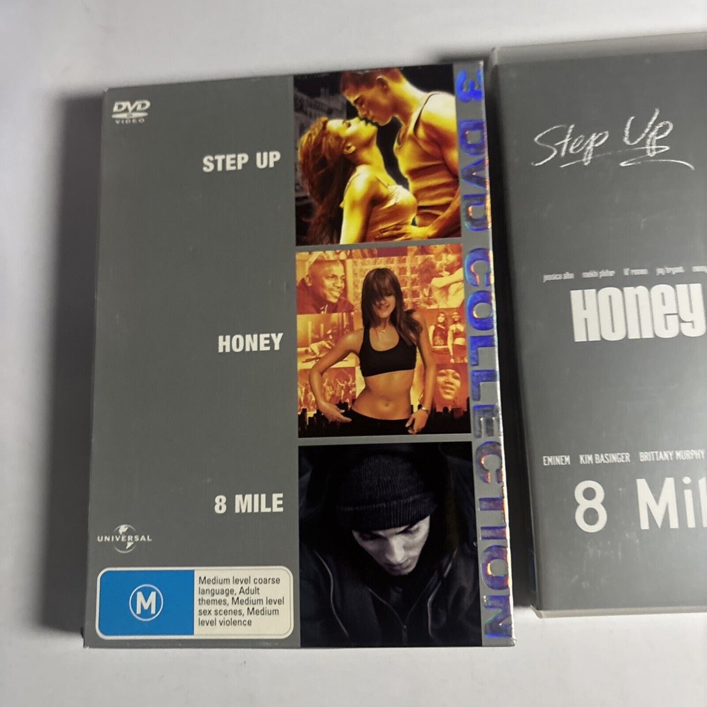 Step UP / Honey / 8 Mile (DVD, 2006) Channing Tatum Region 4 &2