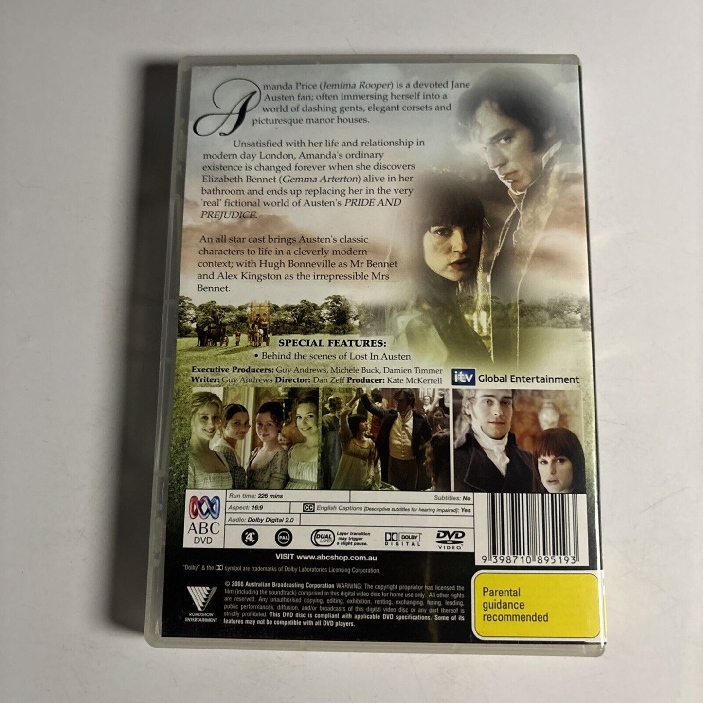 Lost in Austen (DVD, 2008) Jemima Rooper, Gemma Arterton NEW Region 4