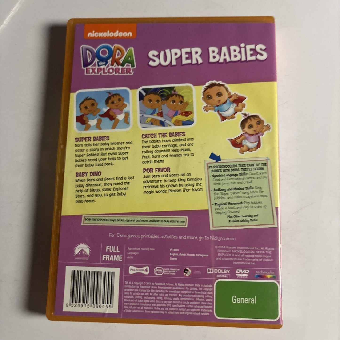 Dora the Explorer - Super Babies' Dream Adventure (DVD, 2008) Region 4