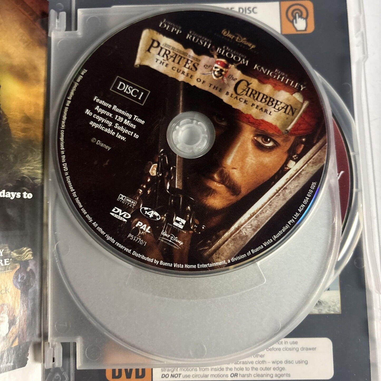 Pirates Of The Caribbean: At World's End (DVD, 2007) Johnny Depp Region 4