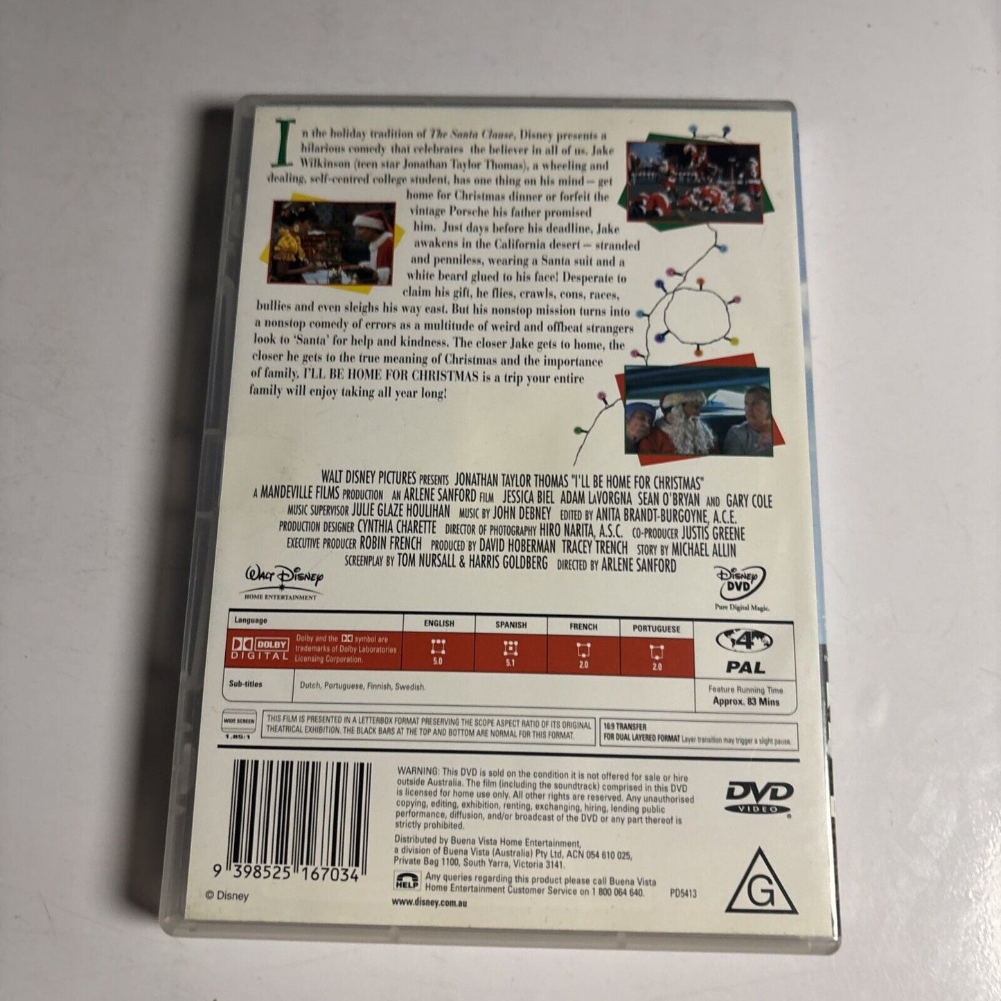 I'll Be Home for Christmas (DVD, 1998) Jonathan Taylor Thomas Region 4