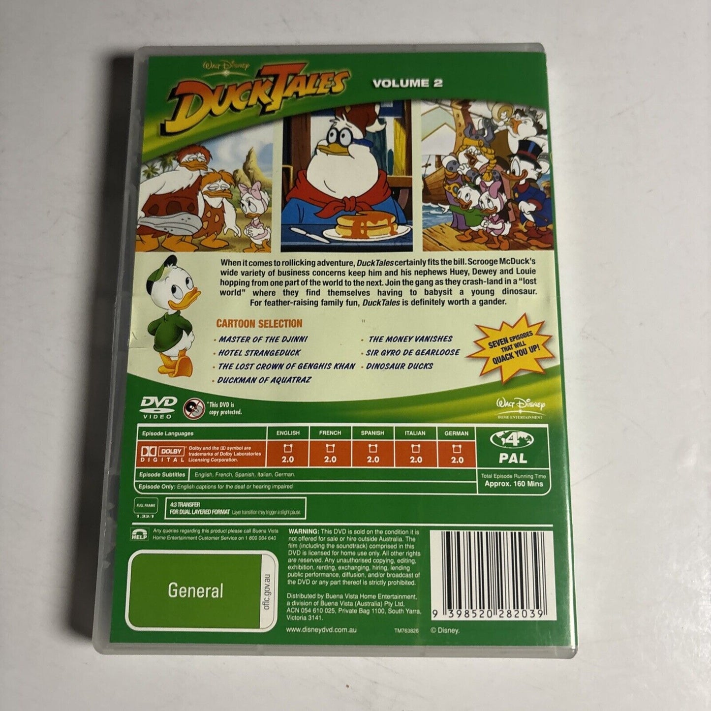 Ducktales : Volume 2 (DVD, 1987)  Region 4