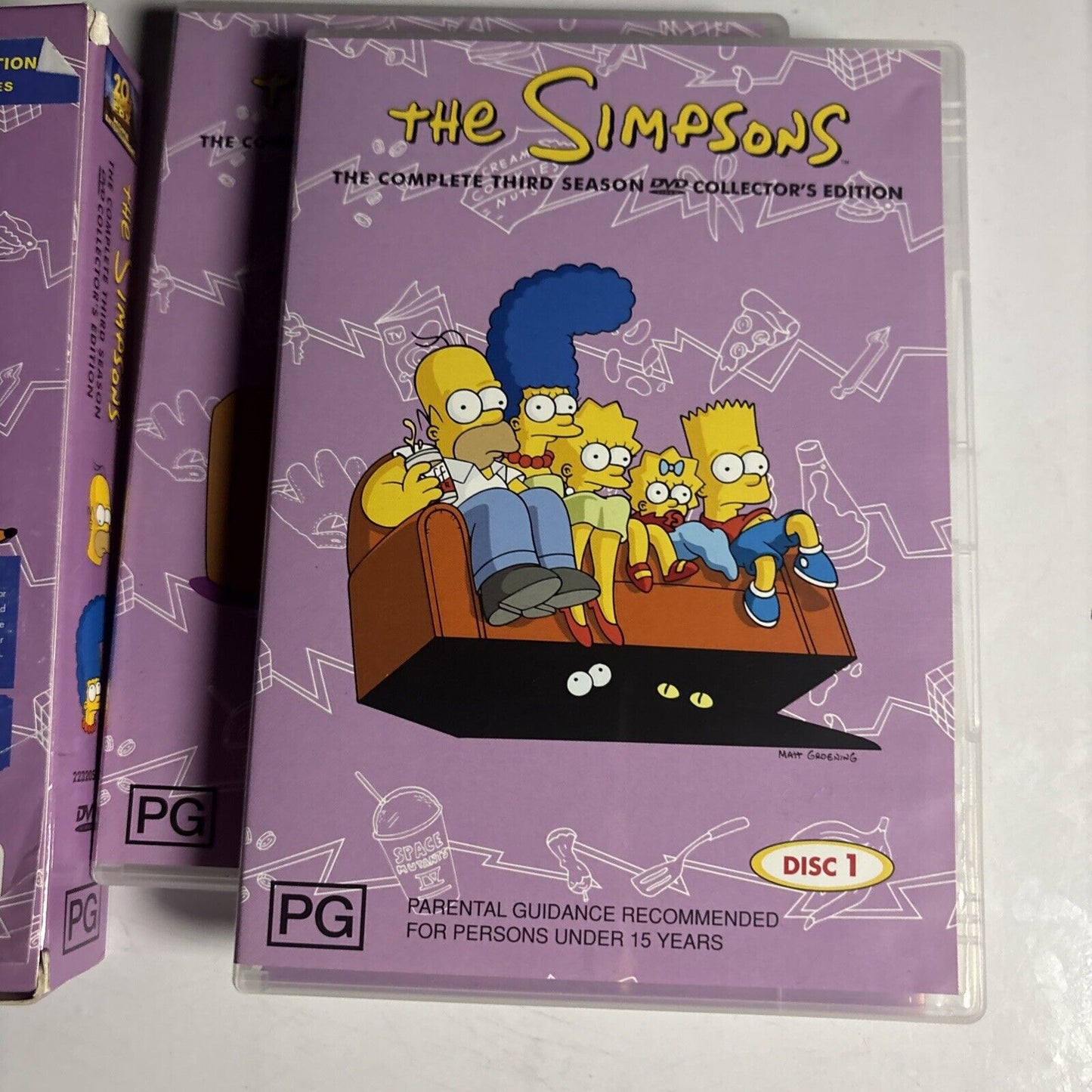 The Simpsons : Season 1 & 3 (DVD, 1989, 7-Disc) Region 4