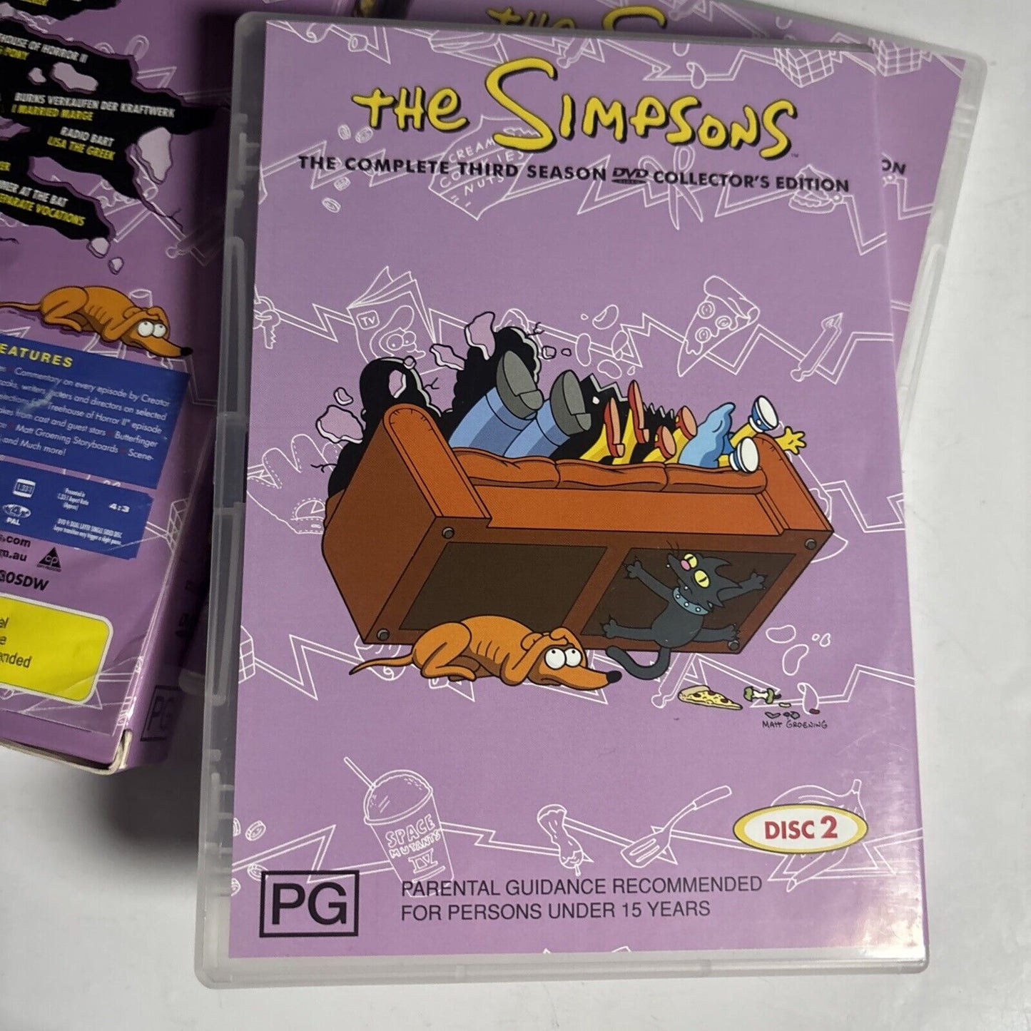 The Simpsons : Season 1 & 3 (DVD, 1989, 7-Disc) Region 4