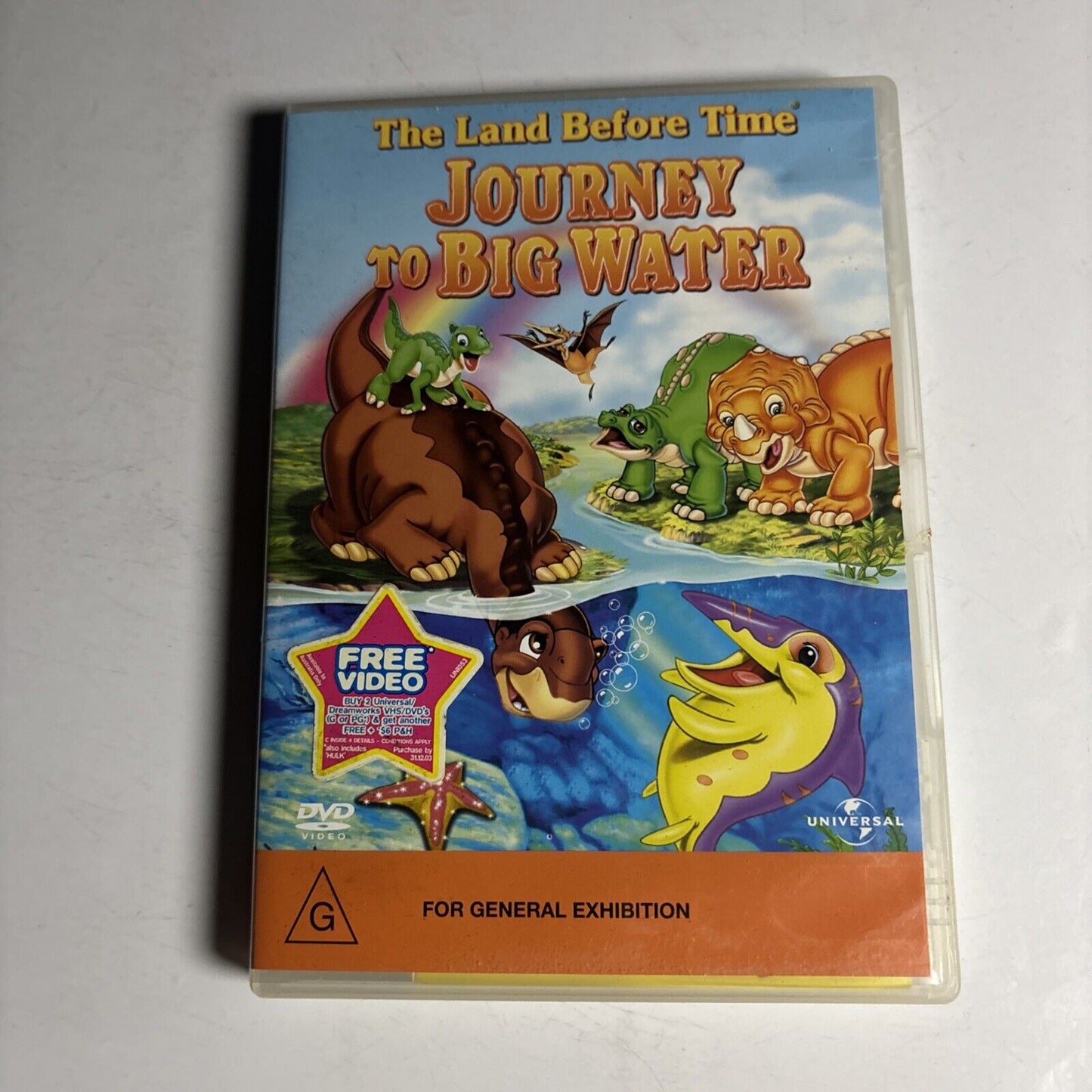 The Land before Time - Journey to Big Water : Vol 9 (DVD, 2002) Region ...