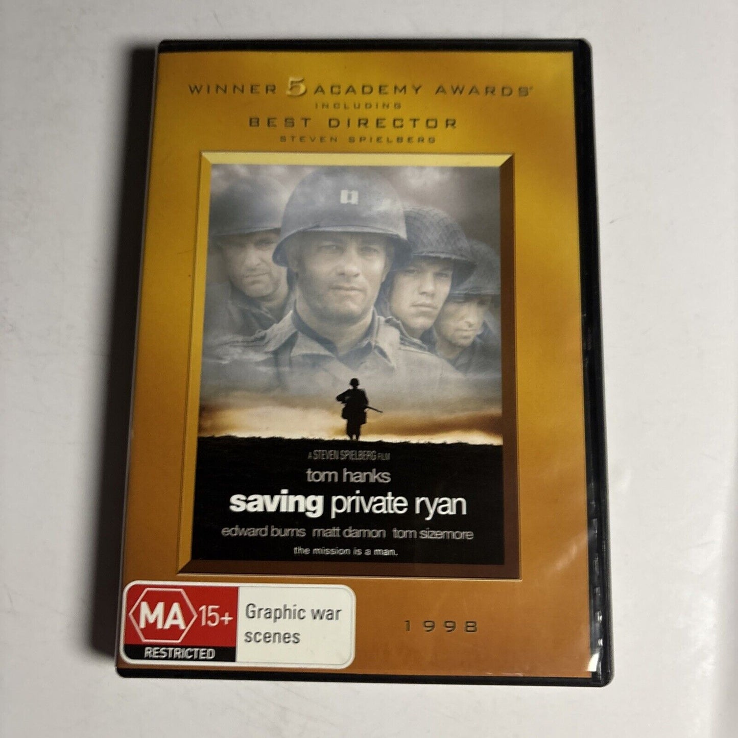 Saving Private Ryan (DVD, 1998) Tom Hanks, Matt Damon NEW Region 4