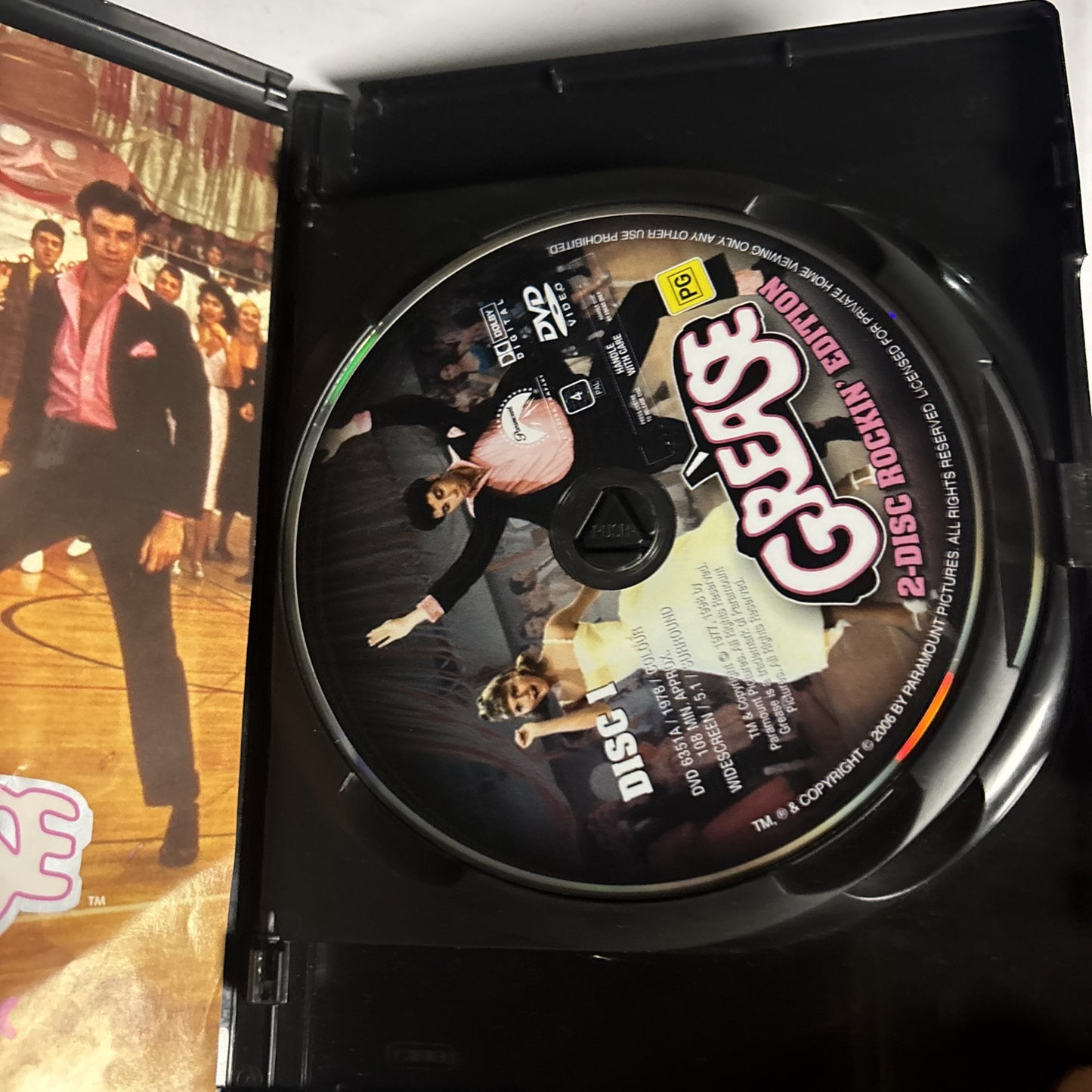 Grease - 2-Disc Rockin'Edition (DVD, 1978) John Travolta, Region 4