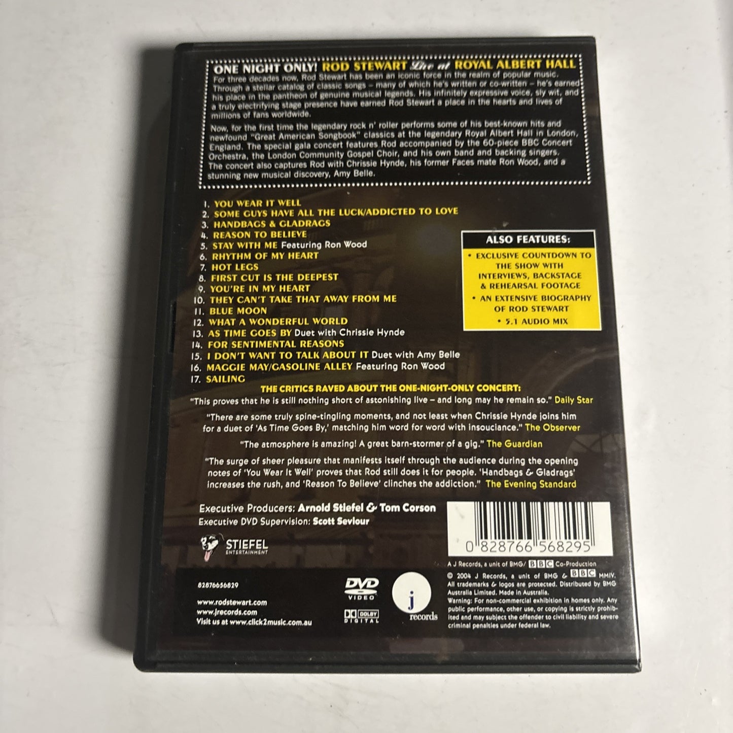 Rod Stewart - Live at Royal Albert Hall (DVD, 2004) All Regions