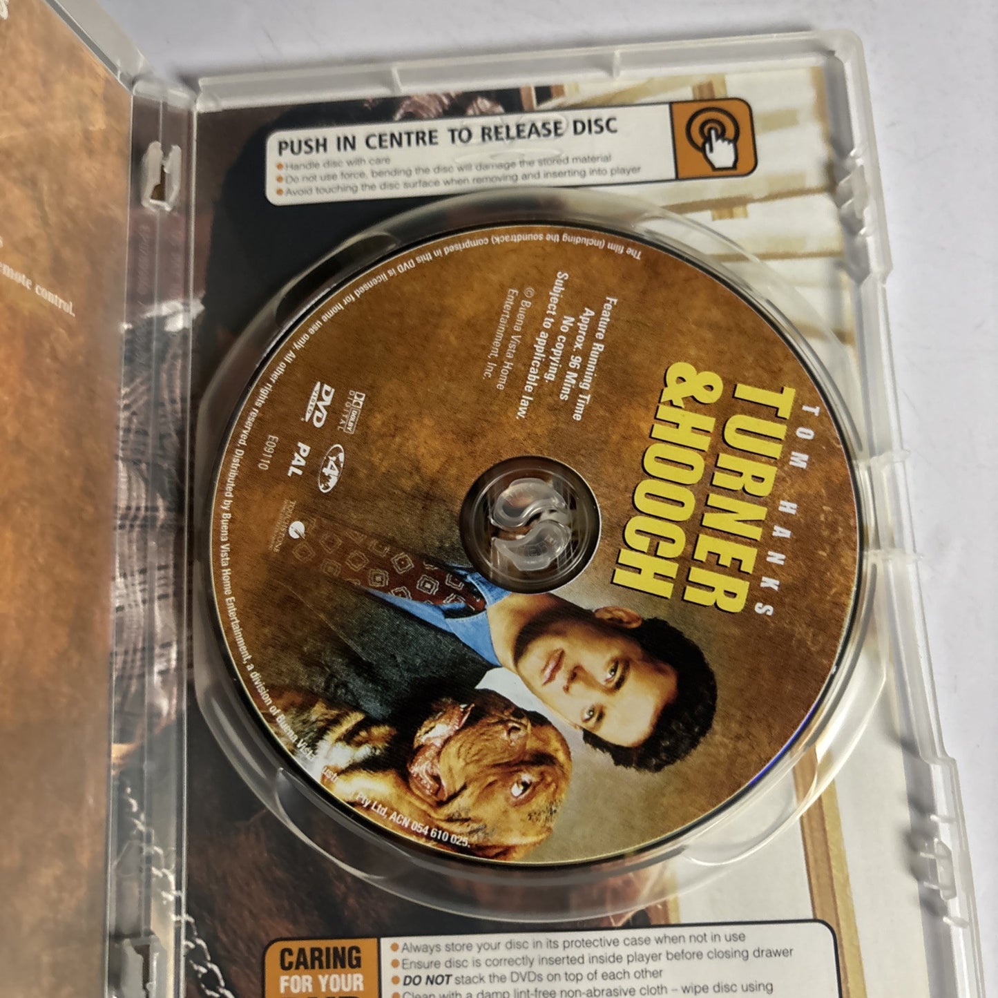 Turner and Hooch (DVD, 1989) Tom Hanks Region 4