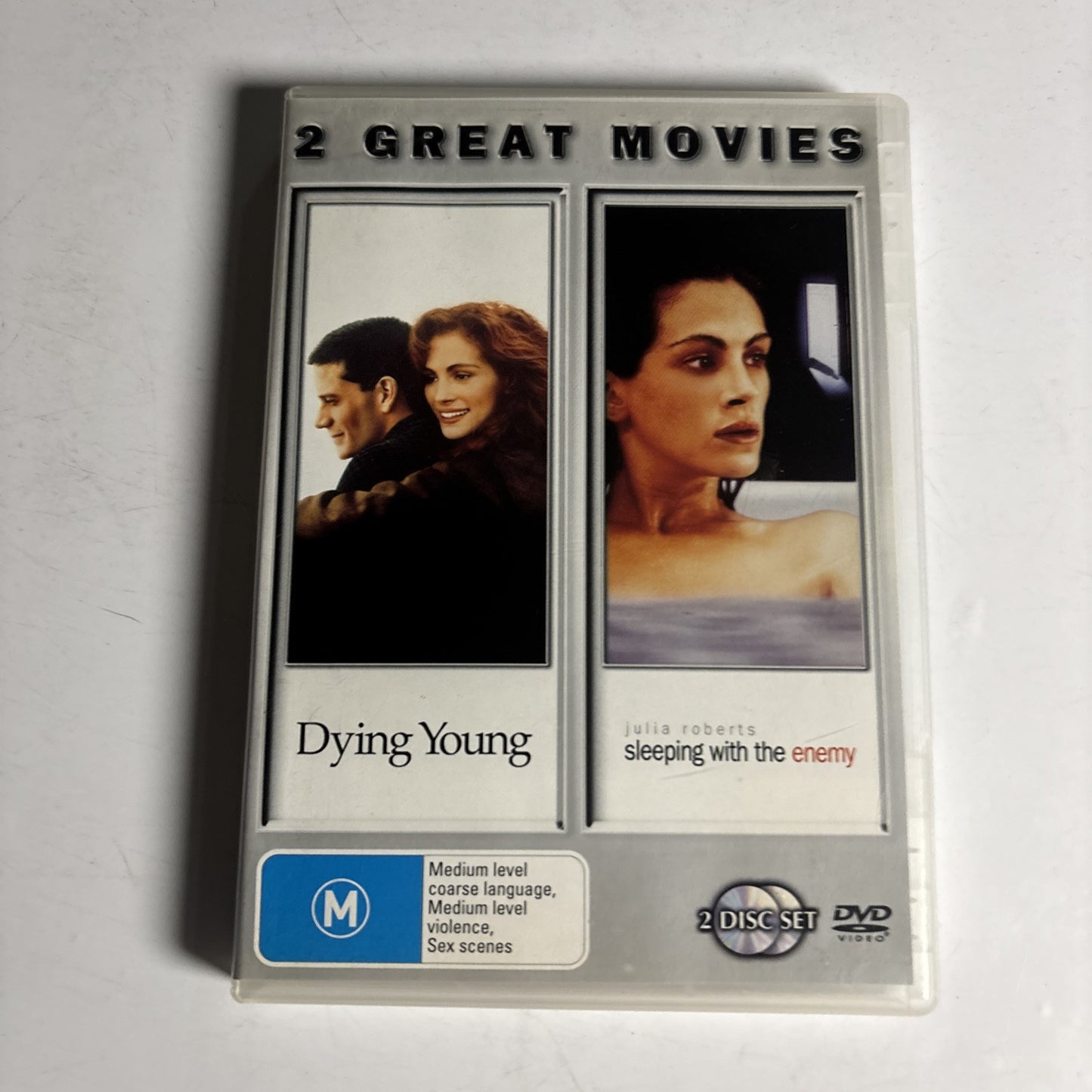 Dying Young / Sleeping With The Enemy (DVD, 1991) Julia Roberts NEW Region 4