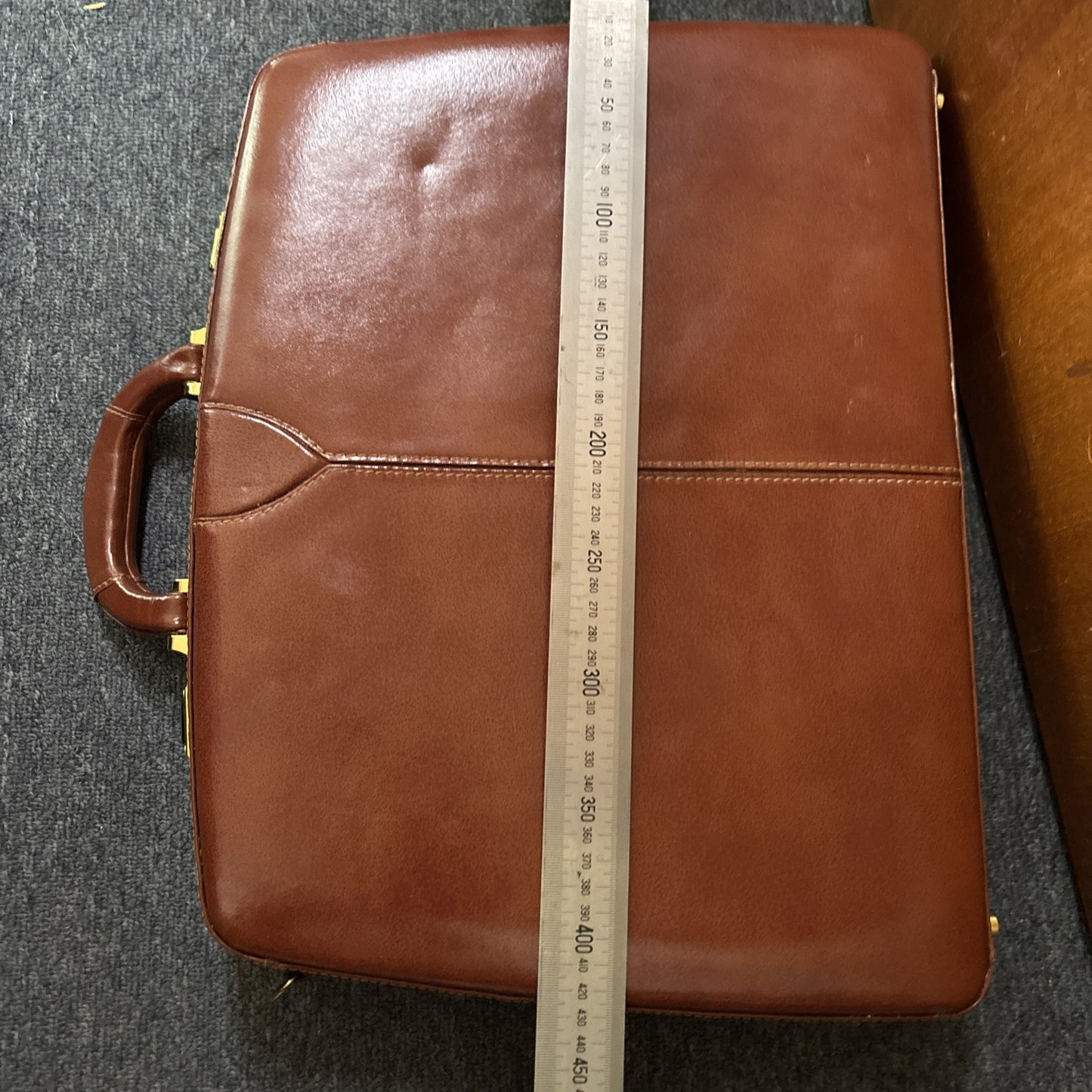 Antler Pig Skin Leather Briefcase Front Combination Lock A040/01