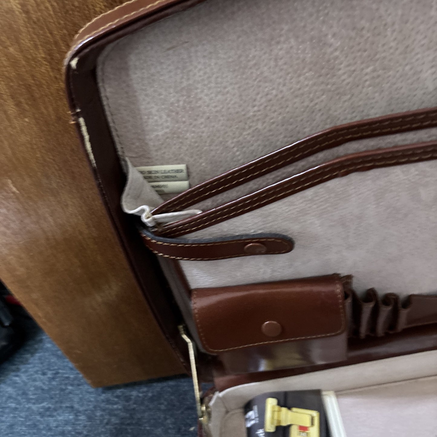 Antler Pig Skin Leather Briefcase Front Combination Lock A040/01