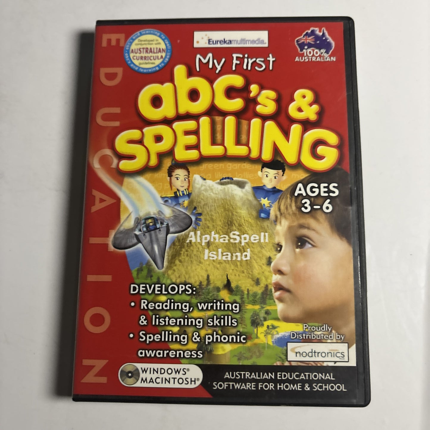 Eureka Multimedia abc’s & Spelling PC Mac CD ROM Kids Age 3-6 Windows Mac