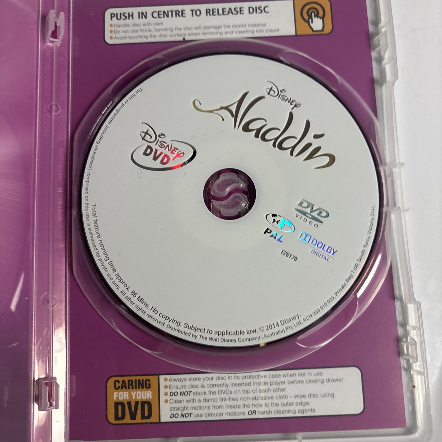 Aladdin | Disney Classics (DVD, 1992) Region 4