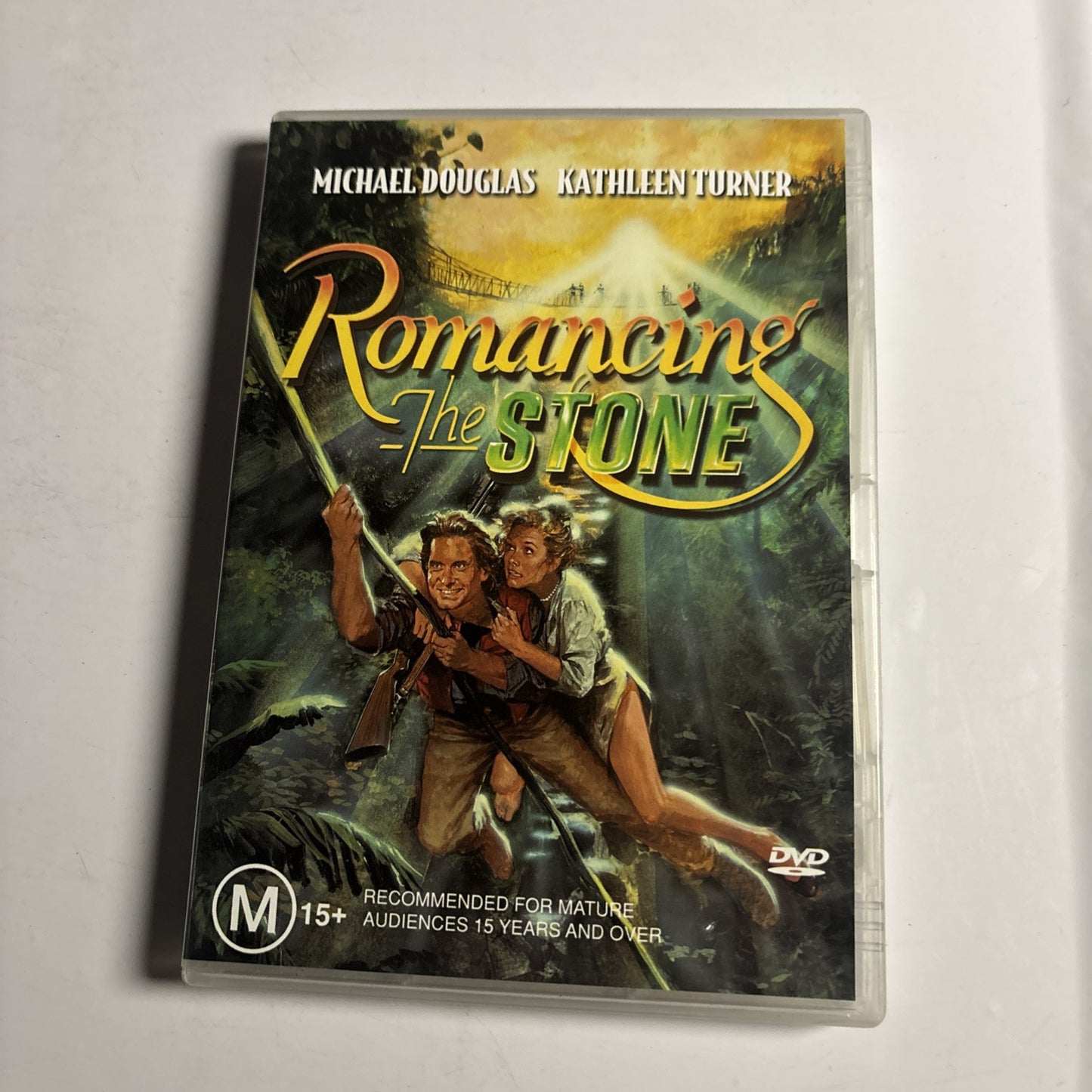 Romancing the Stone (DVD, 1984) Michael Douglas, Kathleen Turner Region 4