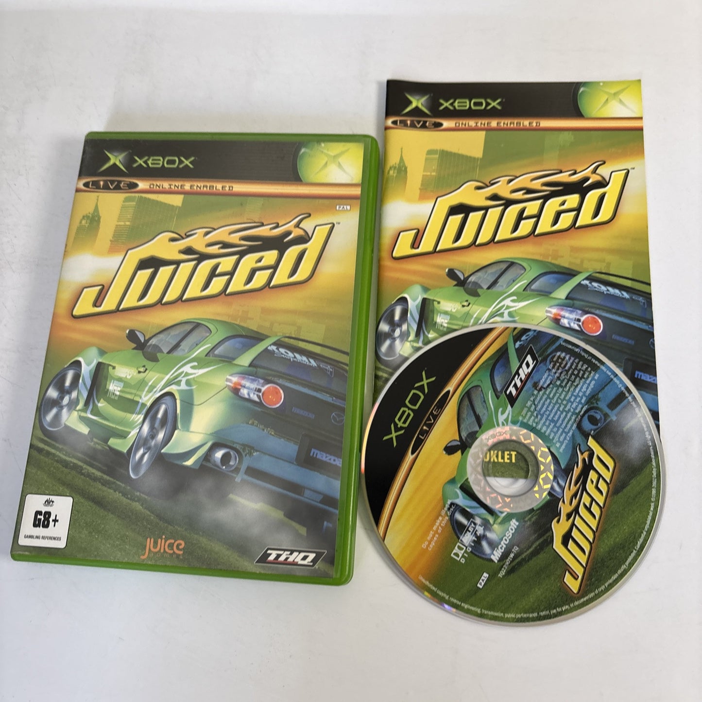 Juiced - Microsoft Xbox classics Original Game Manual PAL