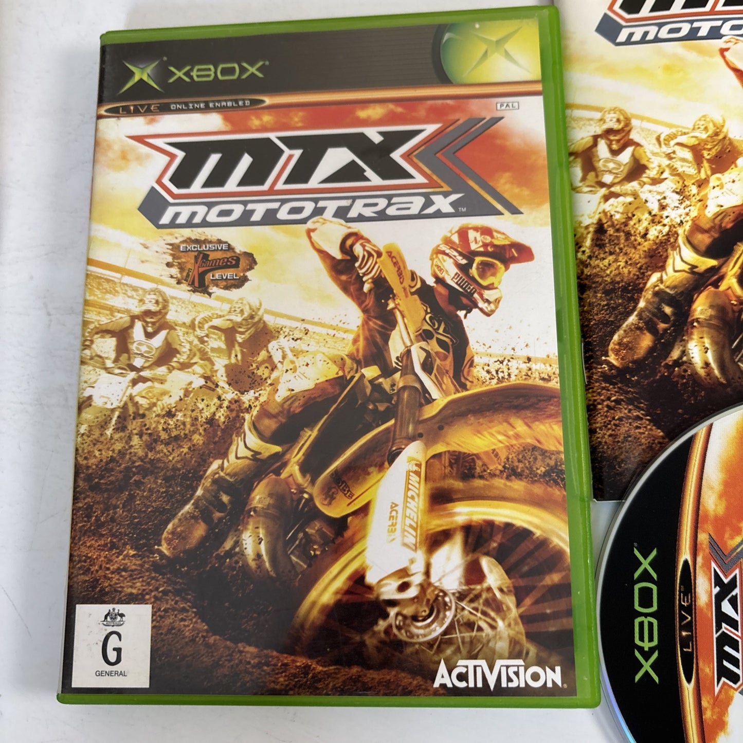 MTX Mototrax Microsoft Xbox Original with Manual Motocross PAL
