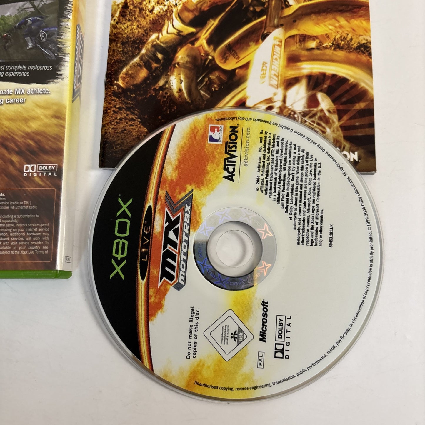 MTX Mototrax Microsoft Xbox Original with Manual Motocross PAL