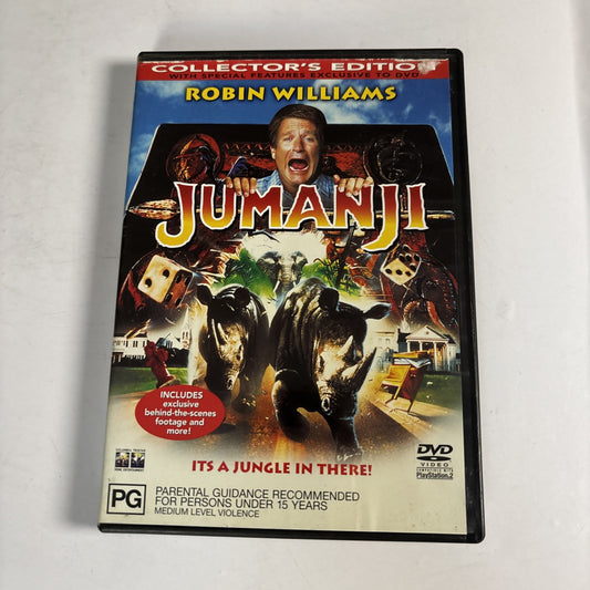 Jumanji - Collector's Edition (DVD, 1995) Robin Williams, Kirsten Dunst Region 4