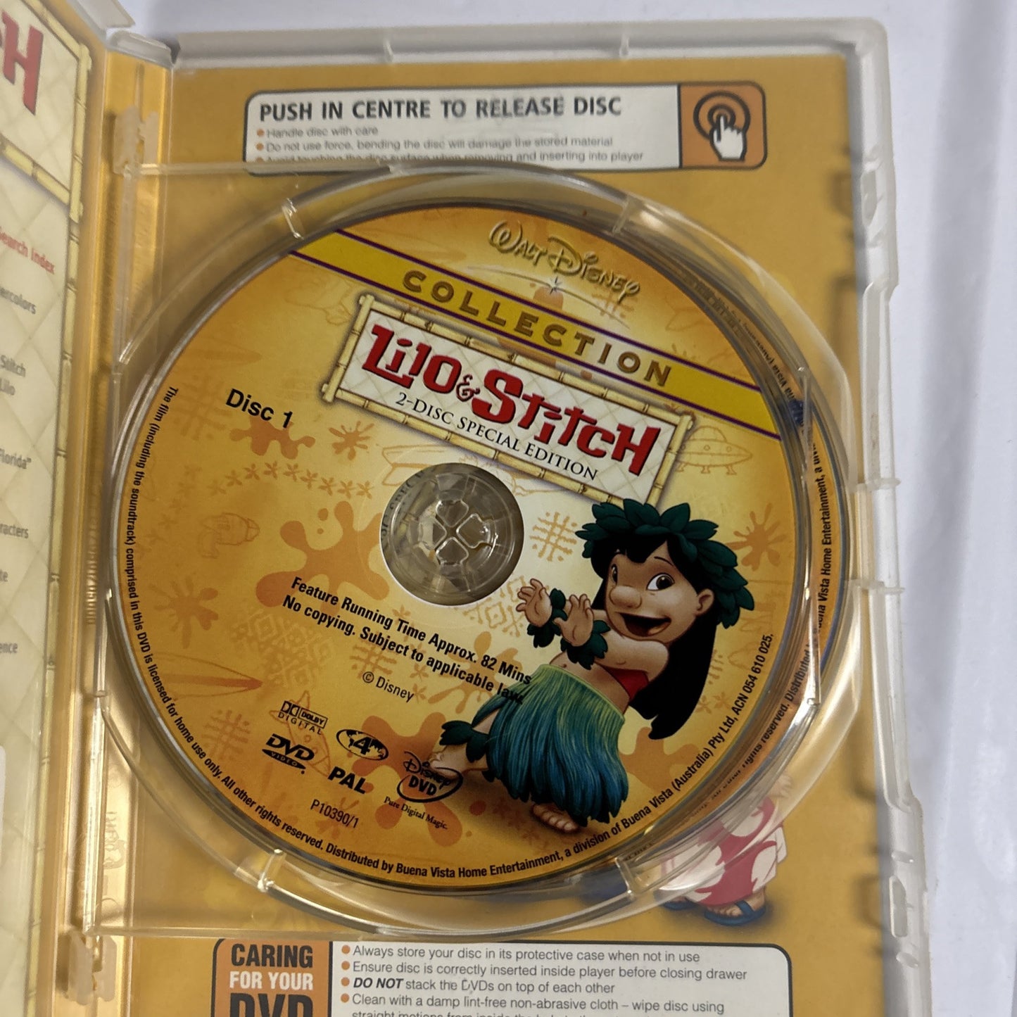 Lilo & Stitch (Special Edition, DVD, 2001, 2-Disc) Region 4 Disney