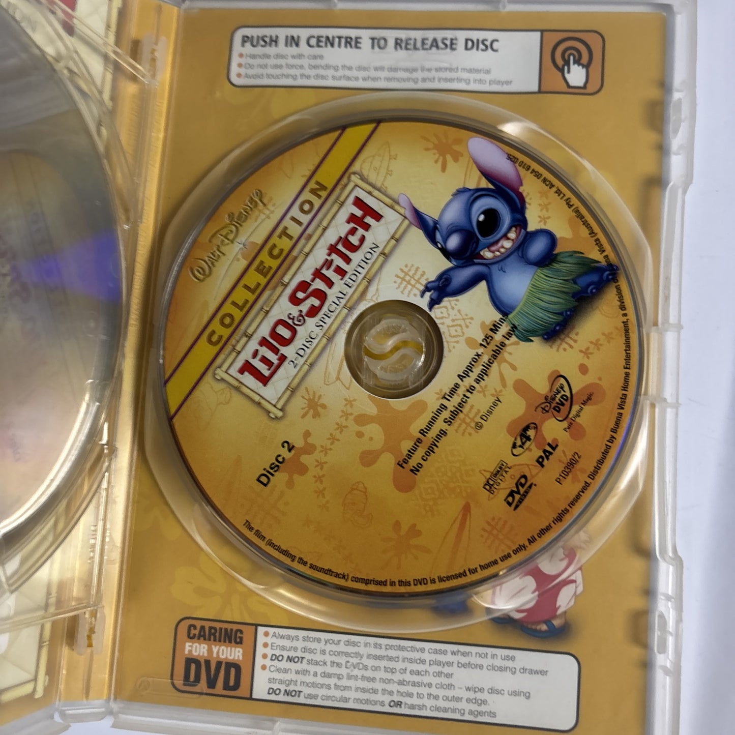 Lilo & Stitch (Special Edition, DVD, 2001, 2-Disc) Region 4 Disney