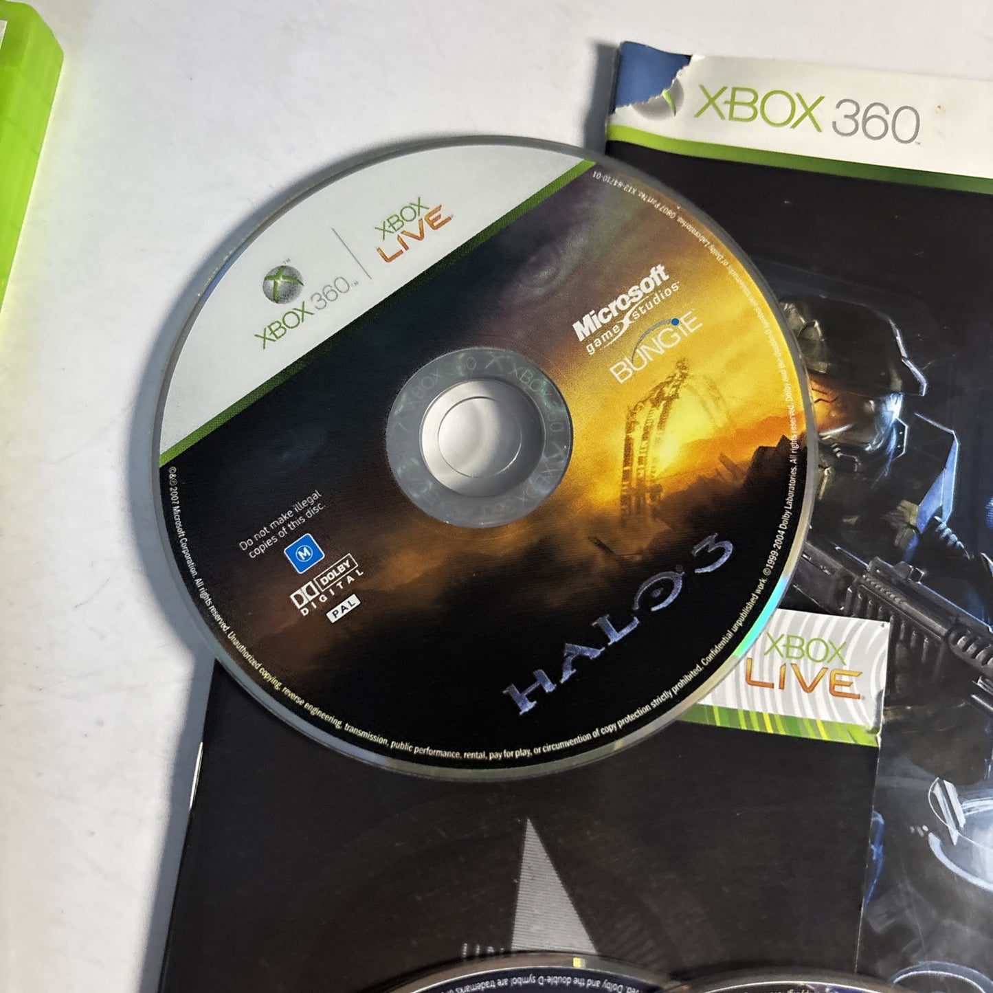 Halo 3 / Halo 3 ODST for XBOX 360 Manual PAL
