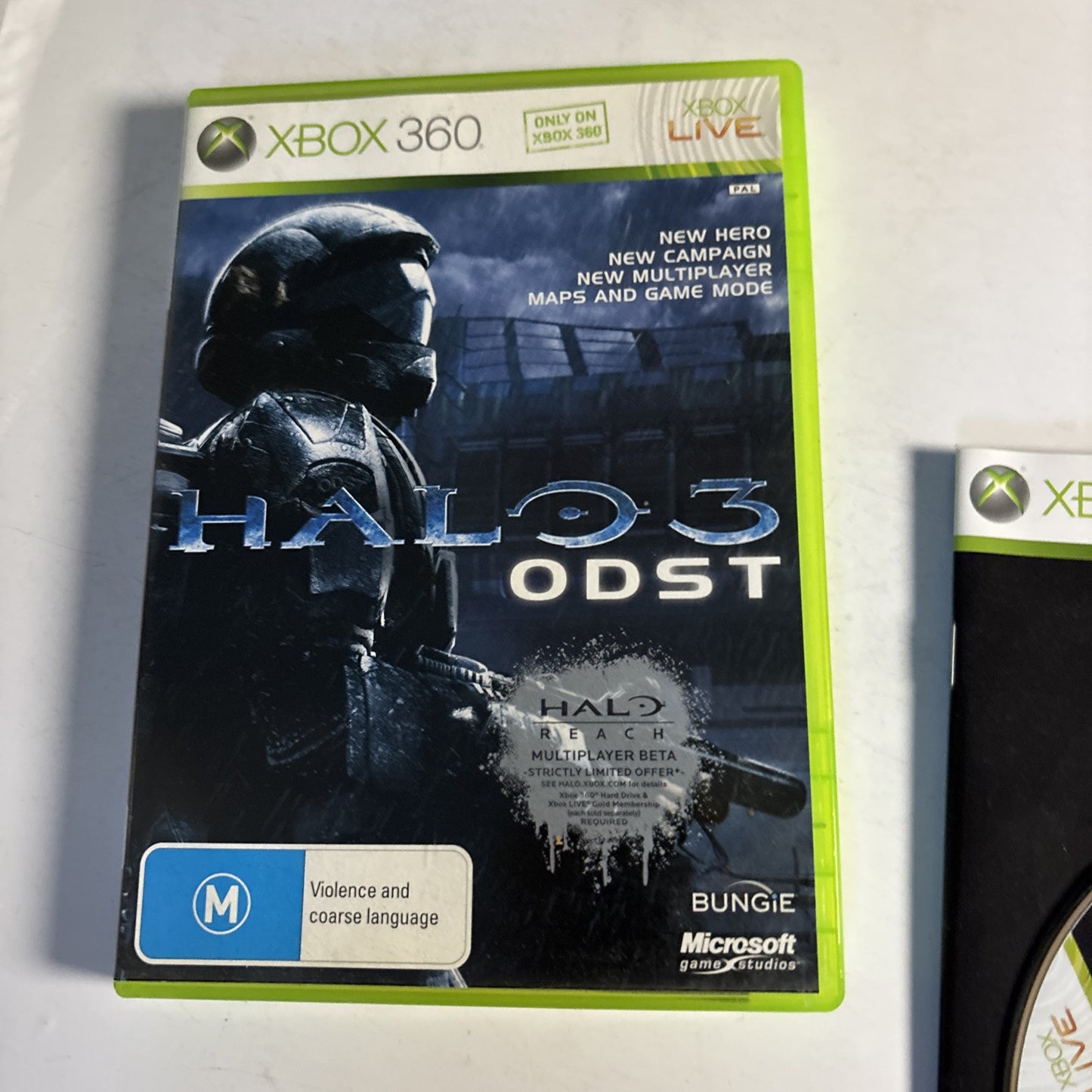 Halo 3 / Halo 3 ODST for XBOX 360 Manual PAL