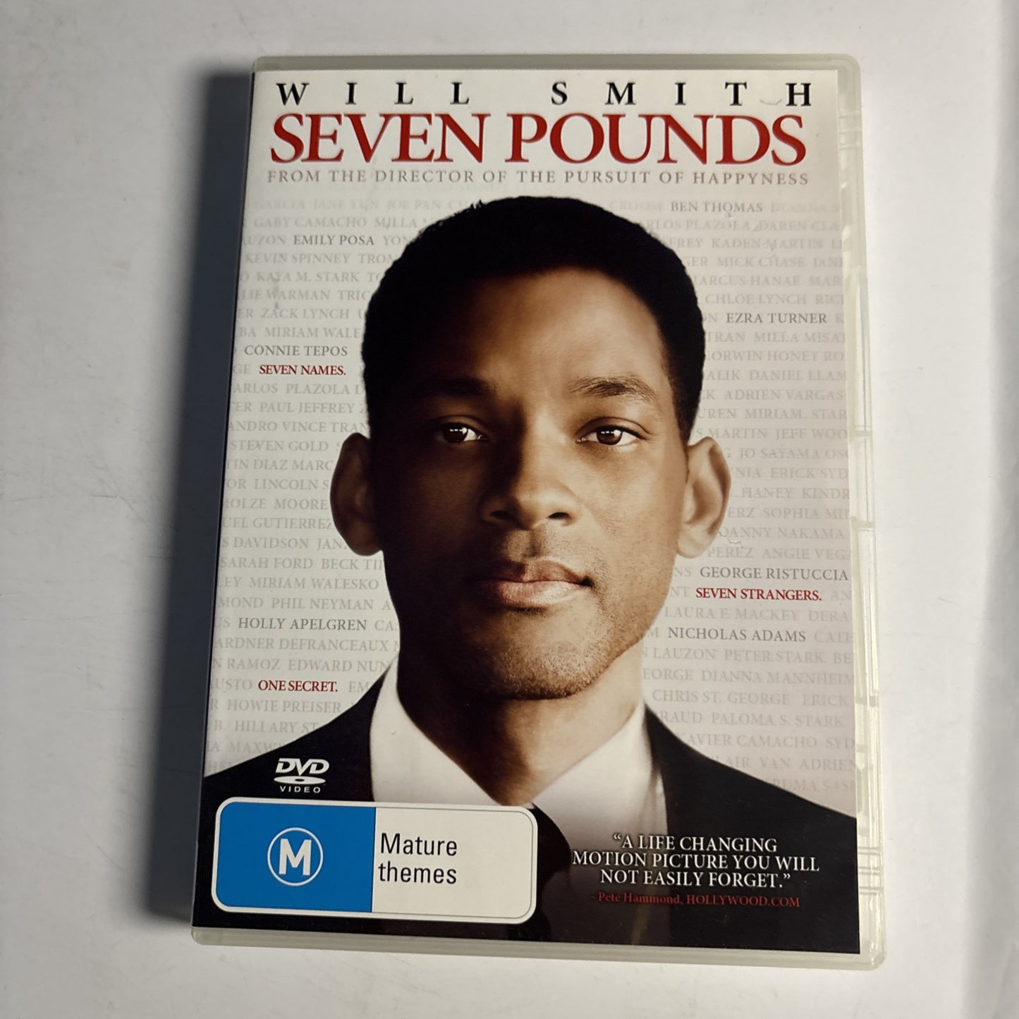 Seven Pounds (DVD, 2008) Will Smith, Woody Harrelson NEW Region 4