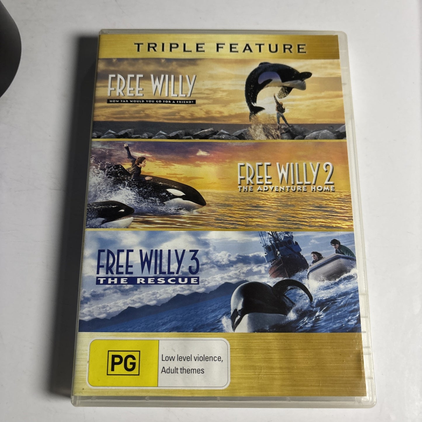Free Willy / Free Willy 2 / Free Willy 3 (DVD, 1993, 3-Disc) Region 4