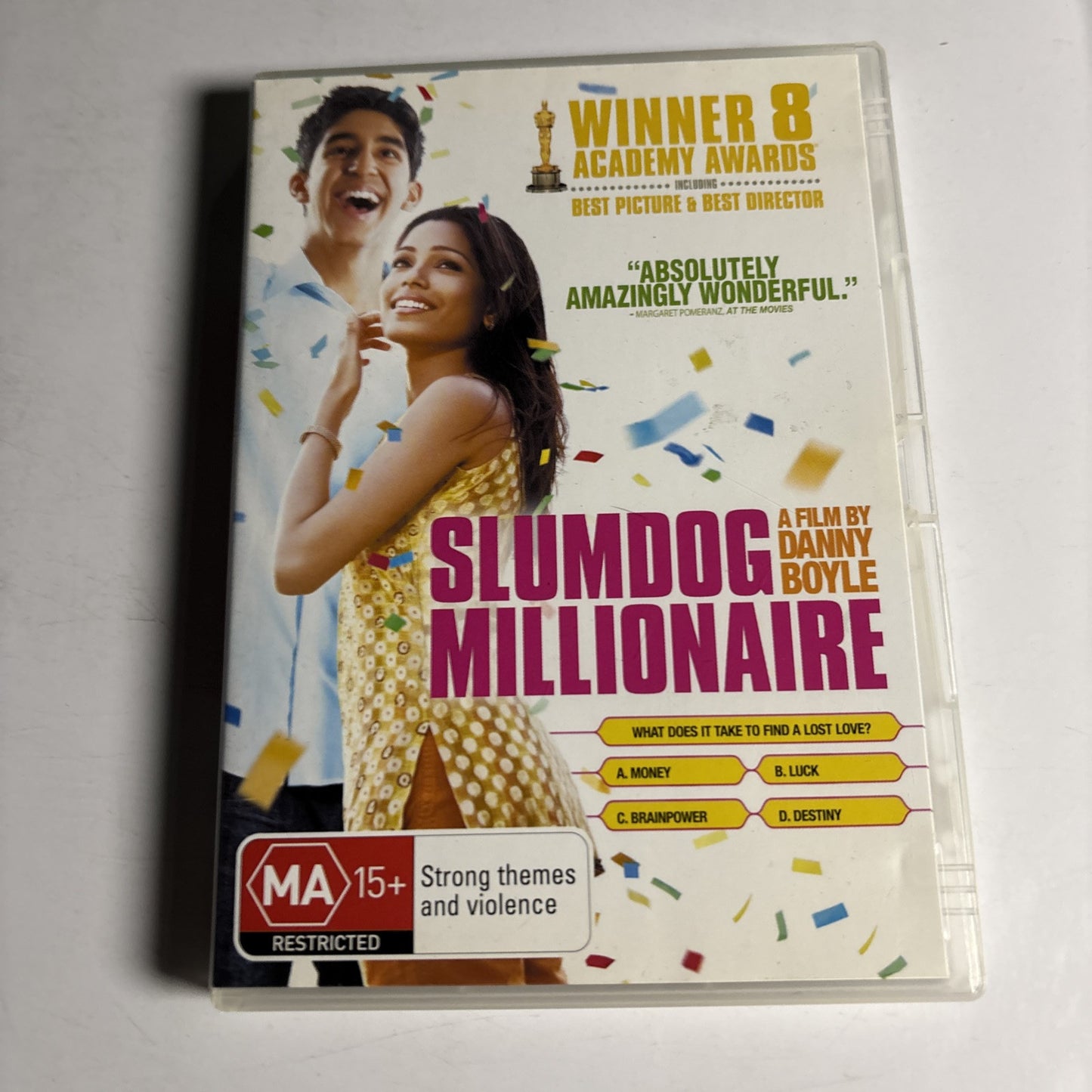 Slumdog Millionaire (DVD, 2008) Dev Patel Region 4