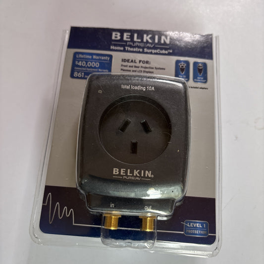 Belkin PureAV Home Theatre SurgeCube Surge Protector