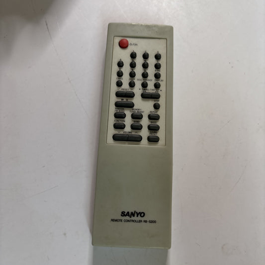 Genuine Sanyo RB-S200 Remote Control for Sanyo Audio CD Player