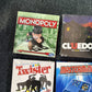 6x Hasbro Mini Game Monopoly Cluedo, Trivial Pursuit, Twister, Mastermind Boogle