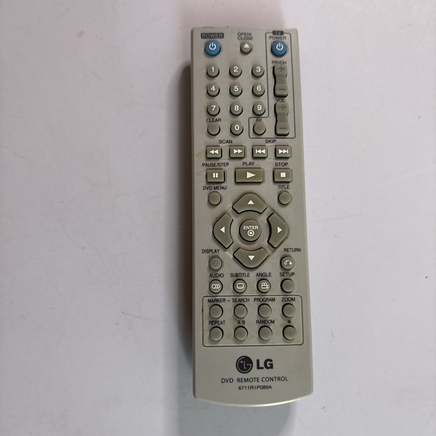 Genuine LG 6711R1P089A Remote Control for DVD Player