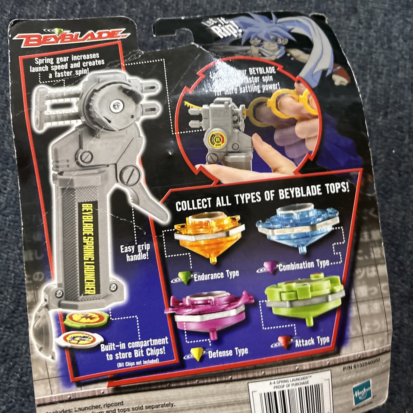 Beyblade - Spring Launcher Hasbro Vintage 2001 *Never Opened*