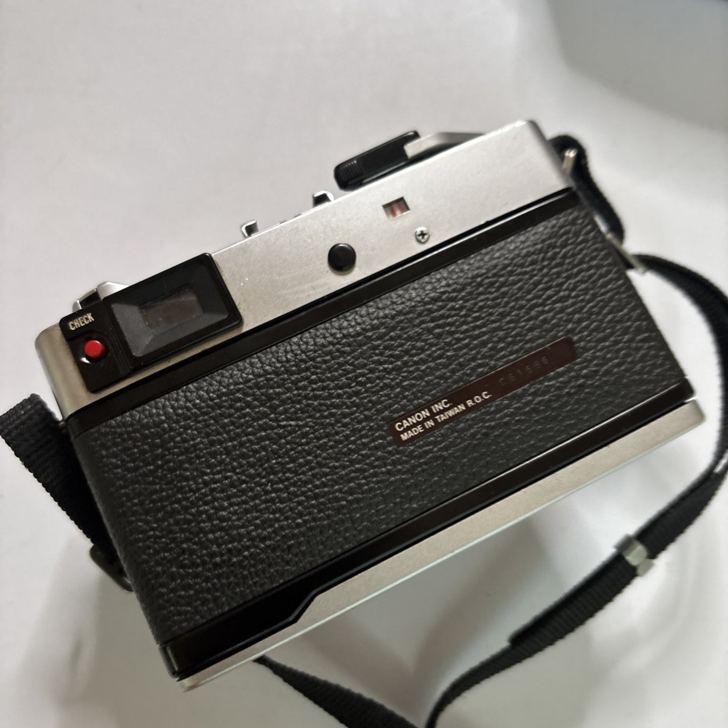 Canon Datematic Rangefinder Film Camera *For Parts or Repair Jammed Wind Lever*